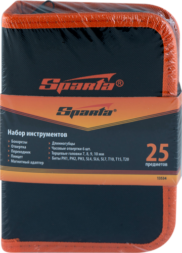 Набор слесарно-монтажный SPARTA 25 предметов, вид