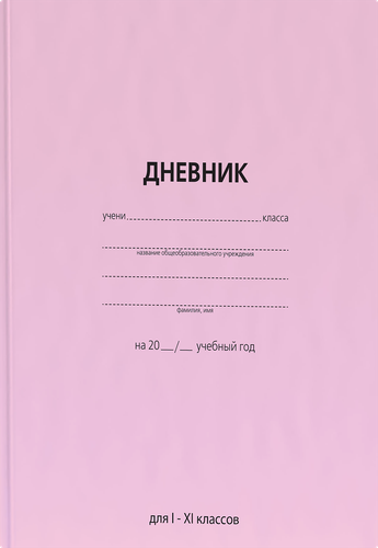 Дневник для младшей школы, картинка