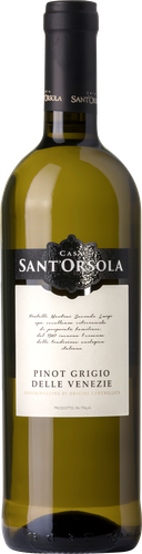 Вино SANT'ORSOLA Пино Гриджио сортовое белое сухое, 0.75л