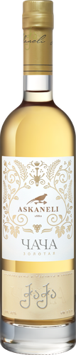 Водка ASKANELI Чача Голд 40%, виноградная, 0.5л