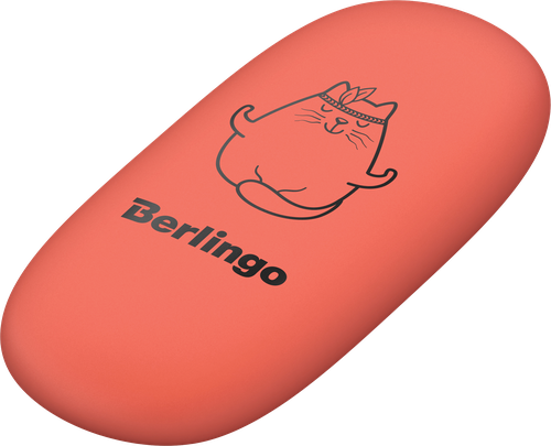 Ластик BERLINGO Lazy Cats, овальный, 4,9х2,3х0,9см, картинка
