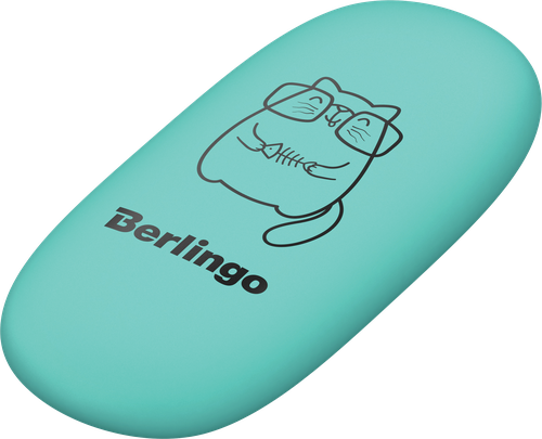 Ластик BERLINGO Lazy Cats, овальный, 4,9х2,3х0,9см, крупный план