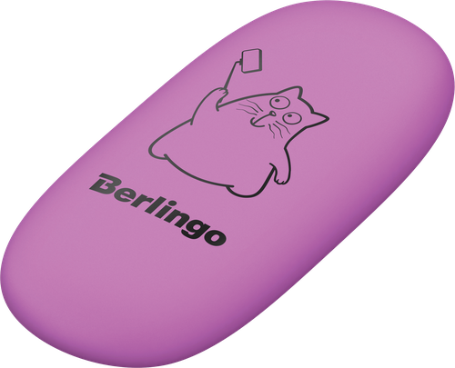 Ластик BERLINGO Lazy Cats, овальный, 4,9х2,3х0,9см, крупный план