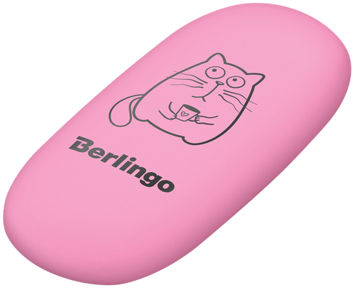 Ластик BERLINGO Lazy Cats, овальный, 4,9х2,3х0,9см, крупный план