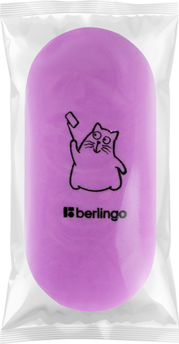 Ластик BERLINGO Lazy Cats, овальный, 4,9х2,3х0,9см, изображение