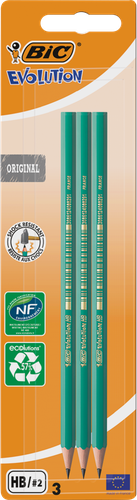 Набор чернографитных карандашей BIC Evolution, 3шт, картинка