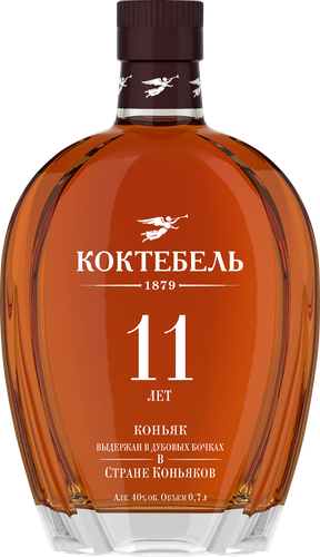 Коньяк КОКТЕБЕЛЬ 11 старый КС 40%, 0.7л