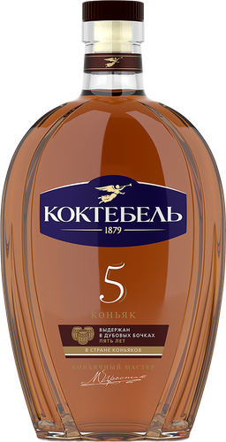 Коньяк КОКТЕБЕЛЬ 5 лет 40%, 1л, изображение