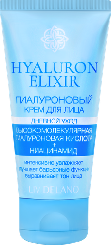 Крем дневной для лица LIV DELANO Hyaluron Elixir гиалуроновый, 50г, картинка