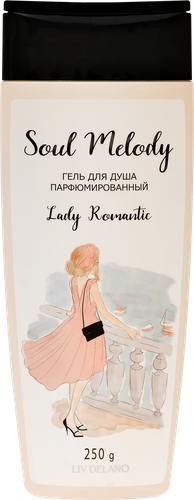 Гель для душа LIV DELANO Soul melody Lady romantic парфюмированный, 250г, картинка