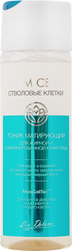 Тоник для лица LIV DELANO Stem Cells матирующий, для жирной и комбинированной кожи, 200мл, фотография