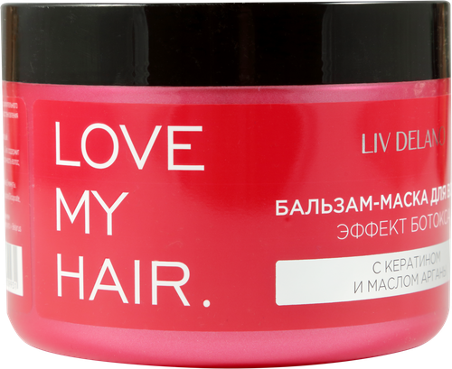 Бальзам-маска для волос LIV DELANO Эффект ботокса с кератином и маслом арганы, 500мл, картинка
