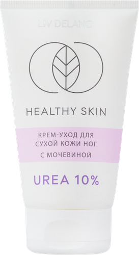 Крем-уход для ног LIV DELANO с мочевиной, для сухой кожи, 150г, крупный план