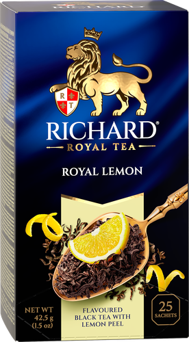 Чай черный RICHARD Royal Lemon арома, 25пак, картинка