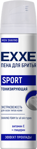 Пена для бритья EXXE Sport energy Cool Effect, 200мл, фотография