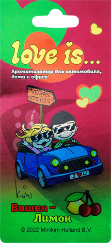 Ароматизатор воздуха MIODORE Love Is Вишня-Лимон/Кола-Лимон, подвесной, изображение