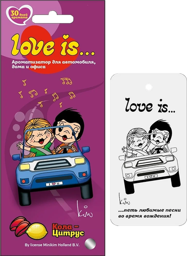 Ароматизатор воздуха MIODORE Love Is Вишня-Лимон/Кола-Лимон, подвесной, фото