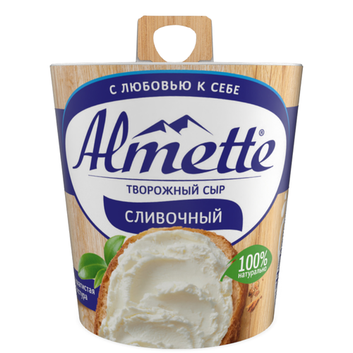 Сыр творожный HOCHLAND Almette сливочный 60%, без змж, 150г, крупный план