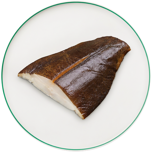 Палтус холодного копчения кусок на коже ЛЕНТА FRESH, весовой, детальное фото