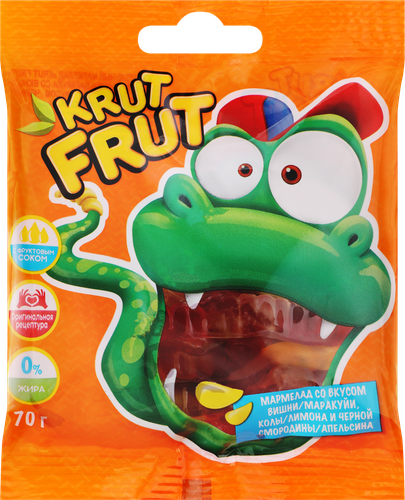 Мармелад жевательный KRUTFRUT Змейка, 70г, изображение