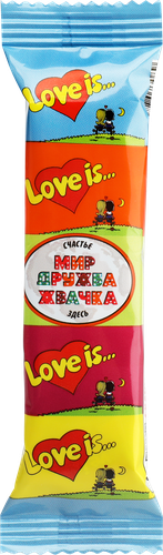 Жевательная резинка LOVE IS ассорти вкусов, 21г, картинка