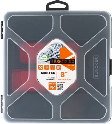 Органайзер BLOCKER Master-comfort 8, 20х20х4,5см, крупный план