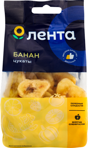 Цукаты из банана ЛЕНТА, 100г, картинка