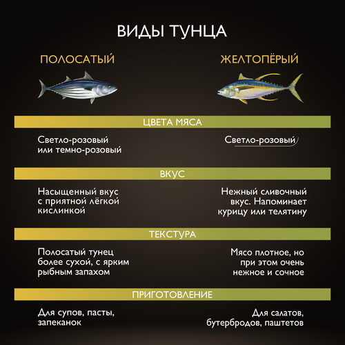Тунец желтоперый МАГУРО филе-кусочки в масле, 170г, крупный план