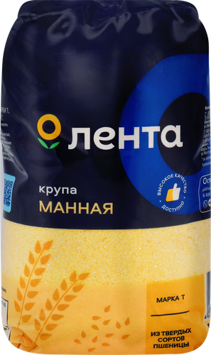 Крупа манная ЛЕНТА марка Т, 500г, изображение
