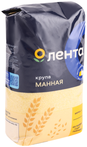 Крупа манная ЛЕНТА марка Т, 500г, фотография