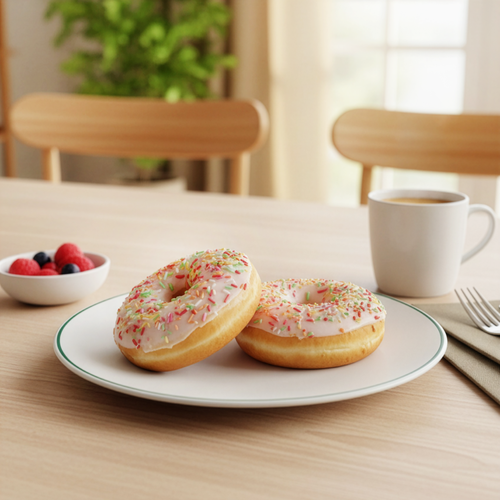 Донат глазированный с ароматом ванили ЛЕНТА FRESH, 58г, картинка
