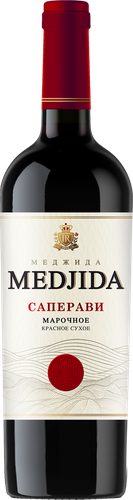 Вино MEDJIDA Саперави сортовое марочное красное сухое, 0.75л