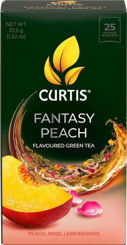 Чай зеленый CURTIS Fantasy Peach арома, 25пак, вид