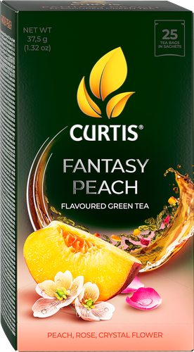 Чай зеленый CURTIS Fantasy Peach арома, 25пак, изображение