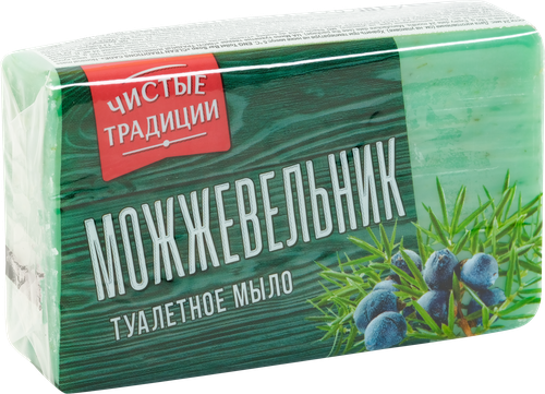 Туалетное мыло ЧИСТЫЕ ТРАДИЦИИ Можжевельник, 160г, вид