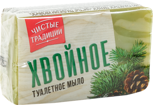 Туалетное мыло ЧИСТЫЕ ТРАДИЦИИ Хвойное, 160г, картинка