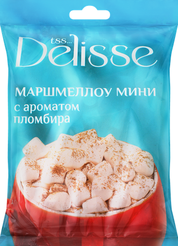 Маршмеллоу DELISSE Мини со вкусом пломбира, 70г, фотография
