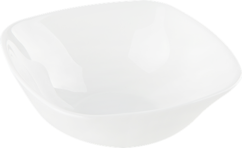 Салатник HOMECLUB Quadro Classic White 12,8см, стекло Арт. LFW50, крупный план