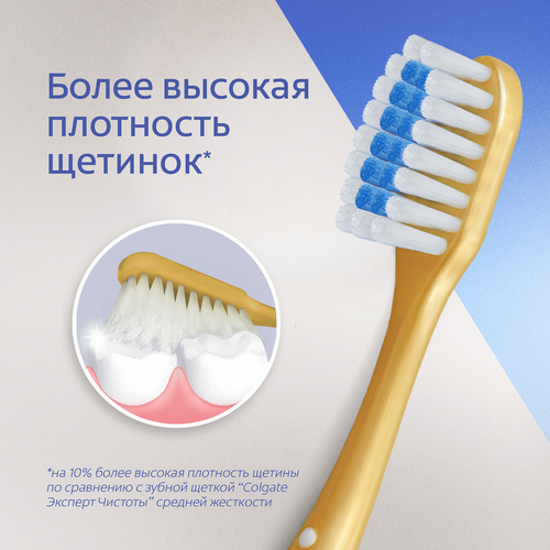 Зубная щетка COLGATE Extra Density, жесткая, крупный план