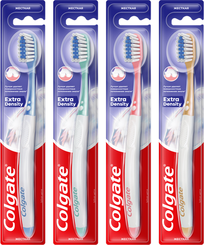 Зубная щетка COLGATE Extra Density, жесткая, изображение