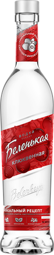 Водка БЕЛЕНЬКАЯ Клюквенная особая 40%, 0.5л, фотография