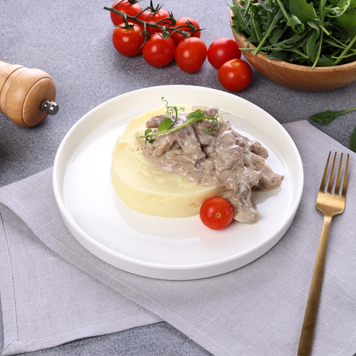 Бефстроганов с картофельным пюре ЛЕНТА FRESH, 260г, фото