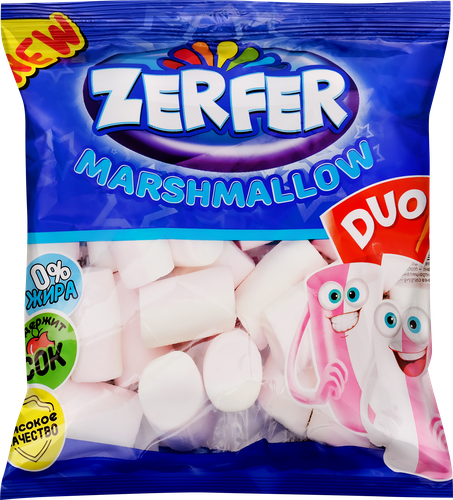 Маршмеллоу ZERFER Duo клубника-ваниль, 90г, фото