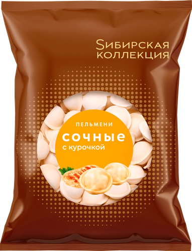 Пельмени SИБИРСКАЯ КОЛЛЕКЦИЯ Сочные, с курочкой, 700г, изображение