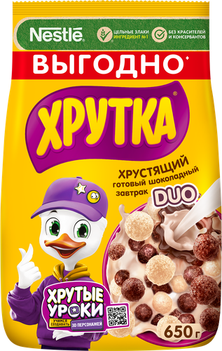 Готовый завтрак ХРУТКА Duo, шарики, 650г, вид