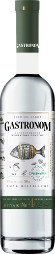 Водка GASTRONOM особая купаж №4 к рыбным блюдам 37,5%, 0.5л