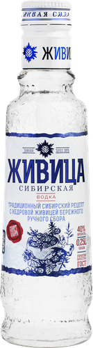 Водка ЖИВИЦА Сибирская 40%, 0.25л, фото