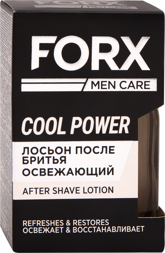 Лосьон после бритья FORX Men care Освежающий, 100мл, крупный план