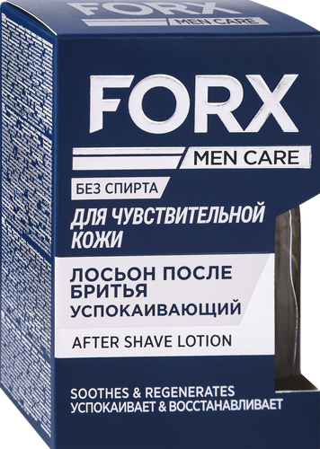 Лосьон после бритья FORX Men care Sensitive skin для чувствительной кожи, 100мл, детальное фото