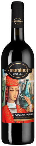 Вино MAMIKO Алазанская долина ординарное красное полусладкое, 0.75л, фото